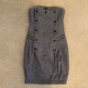 All Saints Bedeya Strapless Dress